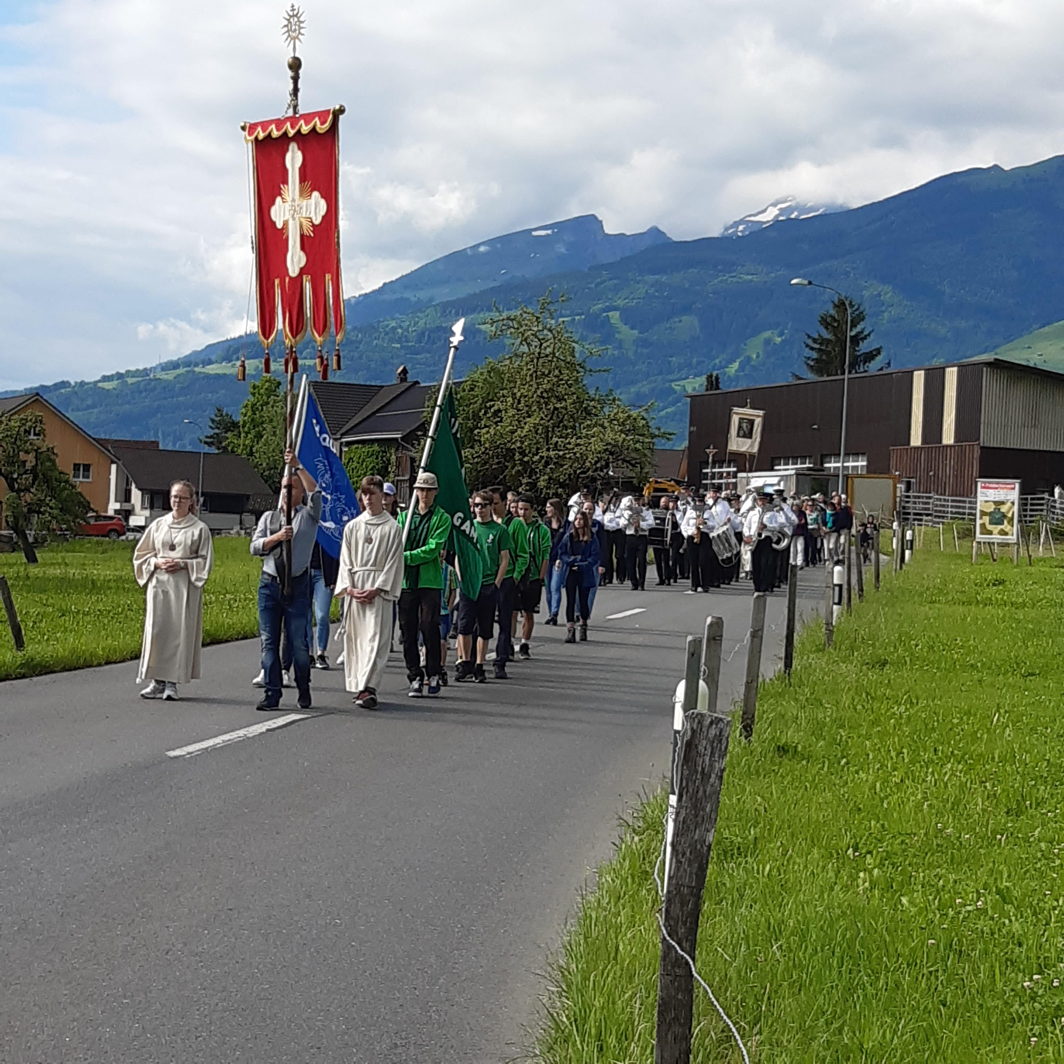 Gamscholprozession Gams