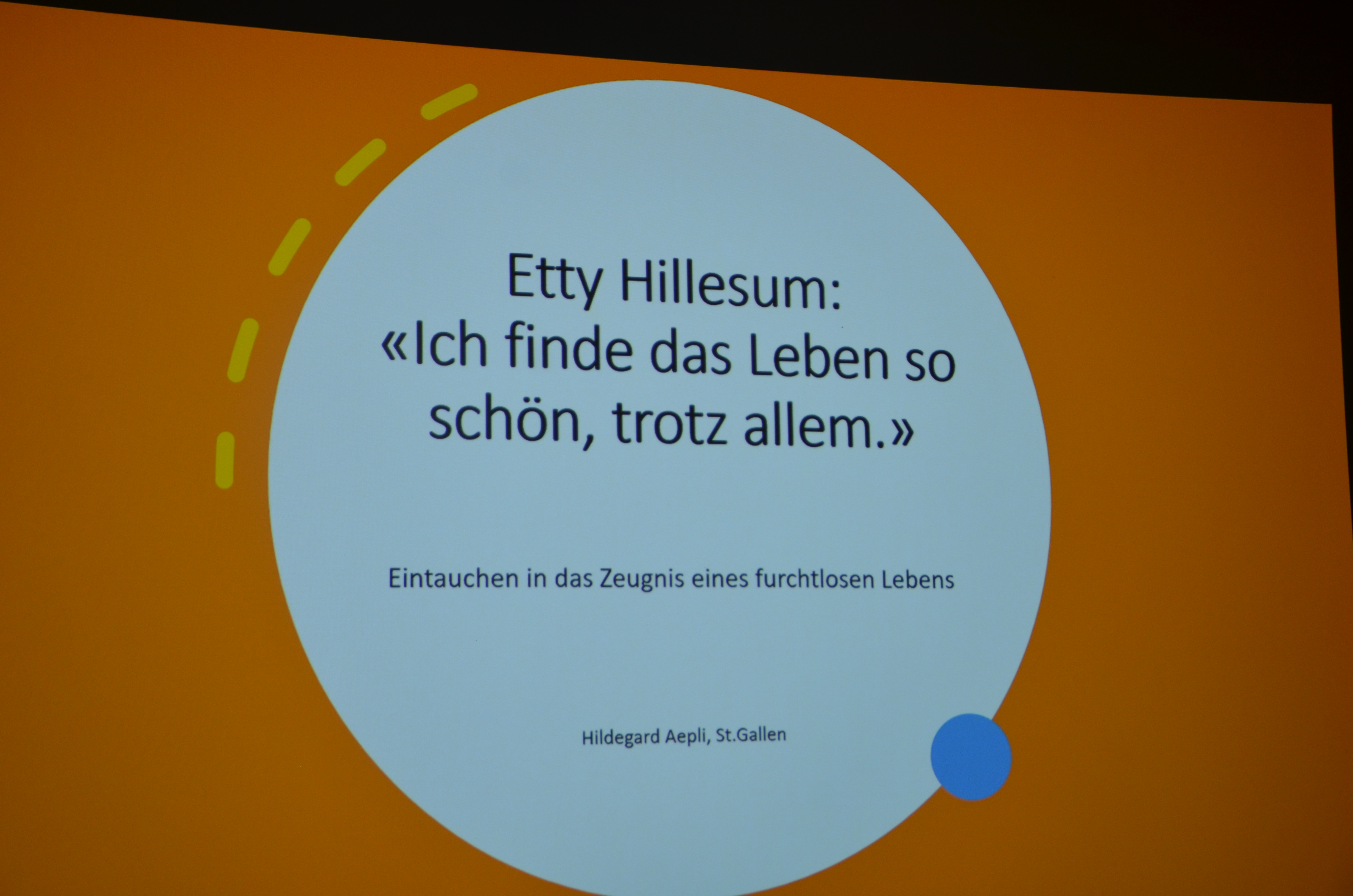 Vortrag Etty Hillesum